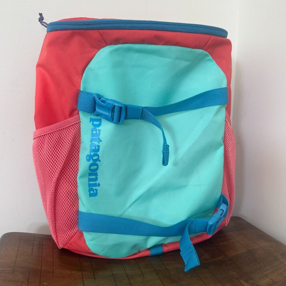 Patagonia Kids Backpack Coral Blue Daypack School Travel Hiking Bag